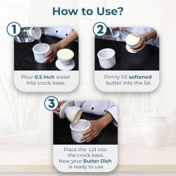 Marble Hives Butter Crock - Elegant Butter Keeper