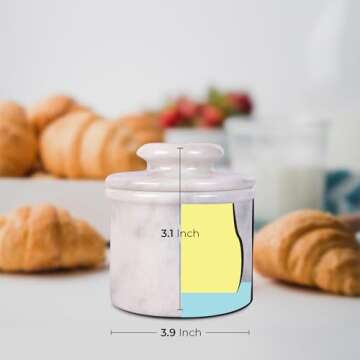 Marble Hives Butter Crock - Elegant Butter Keeper