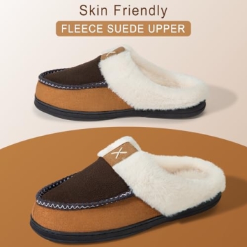Homitem Soft Memory Foam Slippers for Men, Stylish Indoor Outdoor Wear