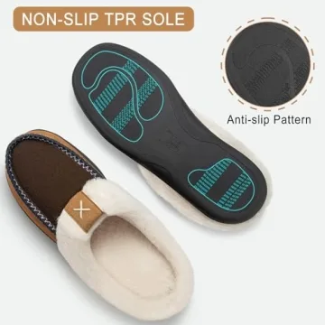 Homitem Soft Memory Foam Slippers for Men, Stylish Indoor Outdoor Wear