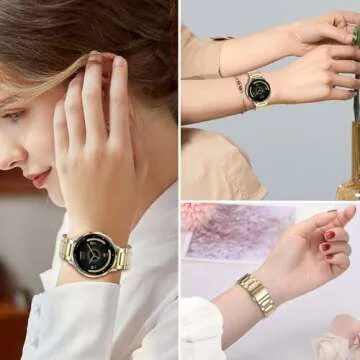 TRUMiRR Soft Gold Stainless Steel Bands for Garmin Venu 3S