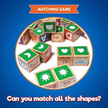 KIDS KORNER Alphabet Blocks Toys for Toddlers - Bilingual Educational Toys, Spanish Learning Toys, Stacking Toys with 30 Wooden Blocks and Toddler Learning Activities eBook