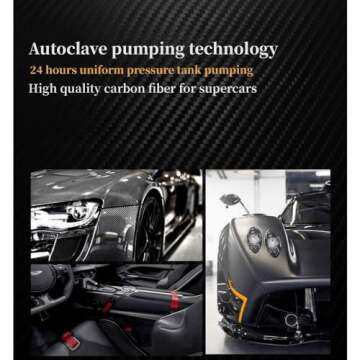 USEBAST Real 3K 240G Dry Carbon Fiber Tesla side mirror cover for Tesla Model Y 2017-2024 3K Real te...