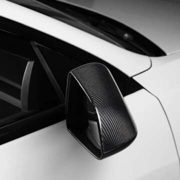 USEBAST Real 3K 240G Dry Carbon Fiber Tesla side mirror cover for Tesla Model Y 2017-2024 3K Real tesla model Y Carbon Fiber 2PCS for Model Y Accessories