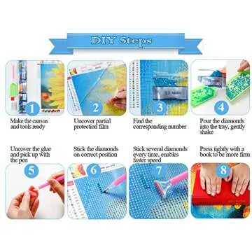 Eiazuiks Diamond Painting Kits for Adults, Books 5D DIY Diamond Art Kits Full Drill Diamond Dots for Gift Wall Decor and Relaxation Gem Arts 12x16 inch