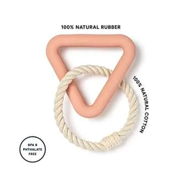Wild One Triangle Tug Dog Toy for Medium and Large Breeds, Rope Toy, Durable for Average Chewers, Pink