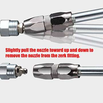 REXBETI Pistol Grip Grease Gun Set - Heavy Duty Performance