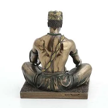 Veronese Design 5 1/8" Tall Orunla The Orisha of Wisdom Destiny and Prophecy African God Statue Cold Cast Resin Antique Bronze Finish