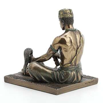 Veronese Design 5 1/8" Tall Orunla The Orisha of Wisdom Destiny and Prophecy African God Statue Cold Cast Resin Antique Bronze Finish
