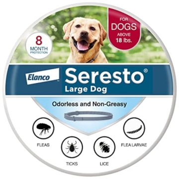 Seresto Large Dog Vet-Recommended Flea & Tick Treatment & Prevention Collar for Dogs Over 18 lbs. | ...