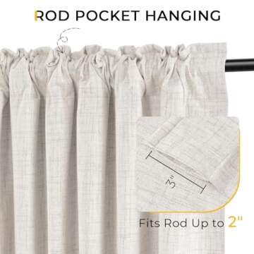 Luxurious INOVADAY Blackout Curtains for Total Privacy