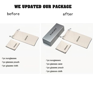 OSAGAMA Vintage Retro Sunglasses UV400 Protection Women