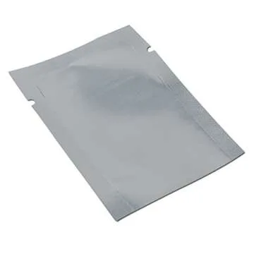 MITOB 200 Pack Silver Aluminum Foil Pouch (Inner Size 1.6x2.4 inch) Heat Seal Window Plastic Open Top Vacuum Packaging Mylar Bags Food Small Sample Packets Mylar Storage with Tear Notch 1.9x2.7 inch