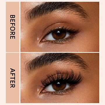 Lash Clusters DIY Eyelash Extensions 72 Pcs Cluster Eyelash Extensions 8-16mm Cluster Lashes D Curl Lash Clusters Thin Stem Eyelash Clusters Reusable Makeup for Self-application (Fluffy R-06 D 8-16mm)