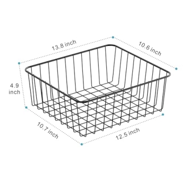 iSPECLE Upright Freezer Organizer - 4 Pack Baskets