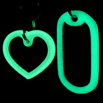 GoTags Personalized Pet ID Tags for Dogs and Cats, Includes Glow in The Dark Silencer to Protect Tag and Engraving, No Noise, Quiet Tags, Front and Backside Engraving, Rectangle