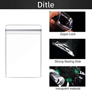 Clabby Clear Pvc Jewelry Bags Plastic Transparent Jewelry Rings Earrings Packing Storage Pouch Anti Tarnish Zip Lock Bags for Holding Jewelries, 2 X 2.8 Inch, 2.8 X 4 Inch, 3.5 X 5 Inch(120 Pieces)