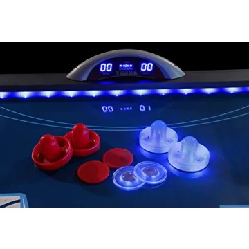 Atomic 90” Indiglo LED Air Hockey Table for Exciting Gameplay