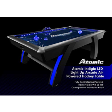 Atomic 90” Indiglo LED Air Hockey Table for Exciting Gameplay