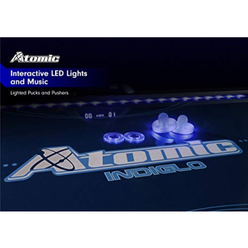Atomic 90” Indiglo LED Air Hockey Table for Exciting Gameplay