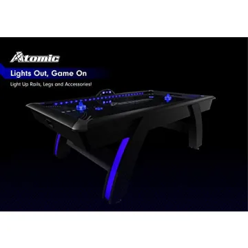 Atomic 90” Indiglo LED Air Hockey Table for Exciting Gameplay