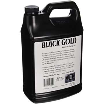JB Industries DVO-24 Bottle of Black Gold Vacuum Pump Oil, 1 Gallon - GIDDS-2463009