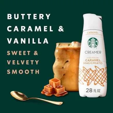 Starbucks Caramel Flavored Coffee Creamer, Inspired By Caramel Macchiato, 28 Fl Oz 28 fl oz