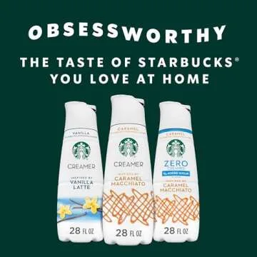 Starbucks Caramel Flavored Coffee Creamer, Inspired By Caramel Macchiato, 28 Fl Oz 28 fl oz