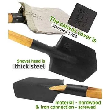Shovel 1984 Special Forces Shovel with Pouch for Collectors