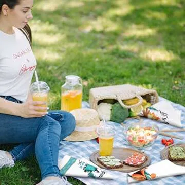 Set of 6 Camping Kitchen Towels for Outdoor Lovers