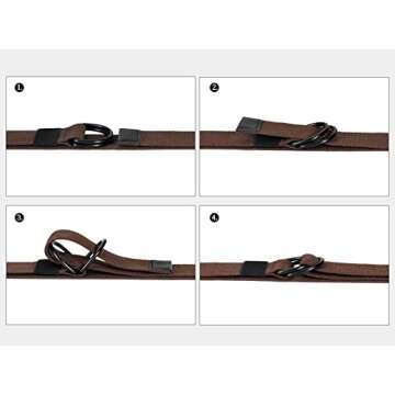 Versatile D-ring Canvas Belt for Men and Women