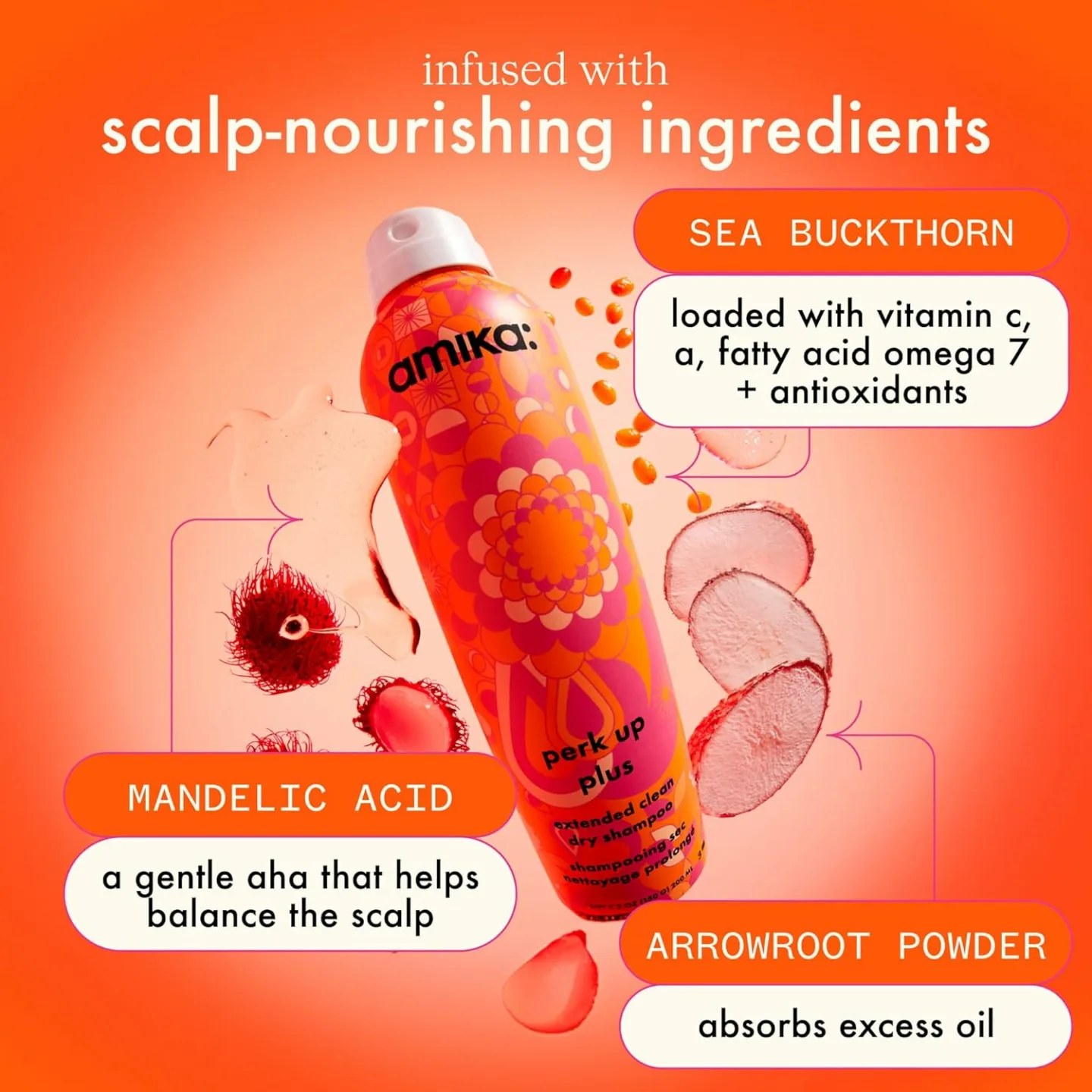 Amika Extended Clean Dry Shampoo for Volume