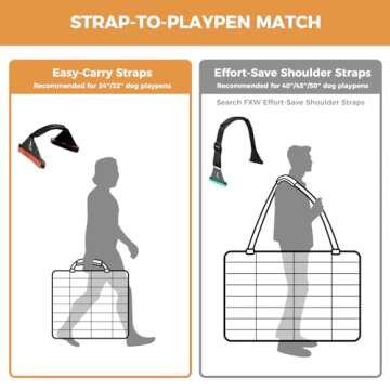 FXW Easy-Carry Straps for 8-Panel Dog Playpens