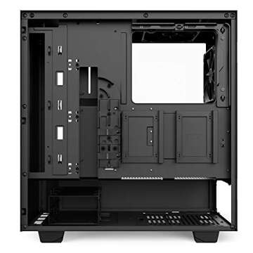 NZXT H500i - Compact ATX Mid-Tower PC Gaming Case - RGB Lighting and Fan Control - CAM-Powered Smart Device - Enhanced Cable Management System – Water-Cooling Ready - Black - 2018 Model