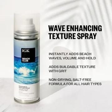 IGK BEACH CLUB Volume Texture Spray for Beach Waves