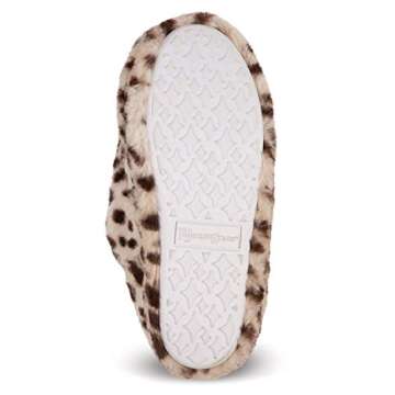 PajamaGram Leopard Women's Slip-On Bedroom Slippers