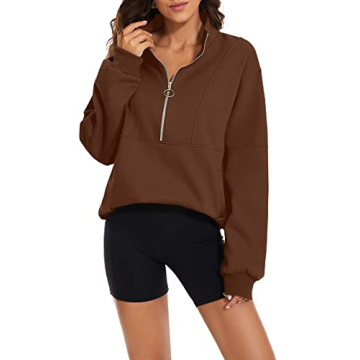 MISSACTIVER Women’s Oversized Half Zip Sweatshirt