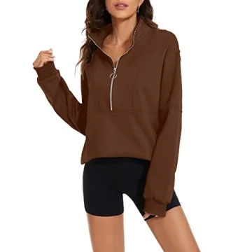 MISSACTIVER Women’s Oversized Half Zip Sweatshirt