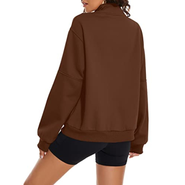 MISSACTIVER Women’s Oversized Half Zip Sweatshirt