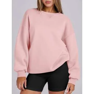 Stylish ANRABESS Women's Oversized Crew Neck Sweatshirt