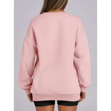 Stylish ANRABESS Women's Oversized Crew Neck Sweatshirt