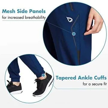 BALEAF Women's Lightweight Joggers with Zipper Pockets