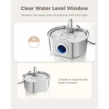 Cat Water Fountain Stainless Steel 108oz for Cats