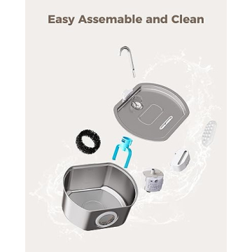 Cat Water Fountain Stainless Steel 108oz for Cats