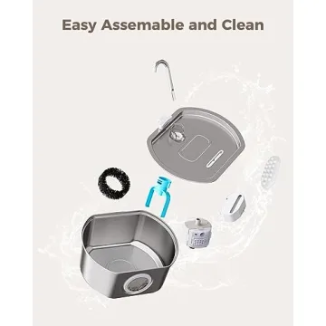 Cat Water Fountain Stainless Steel 108oz for Cats