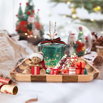 Wood Serving Trays Set - Elegant & Versatile for All Occasions