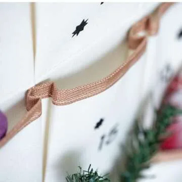 Reusable Christmas Advent Calendar with 24 Pockets