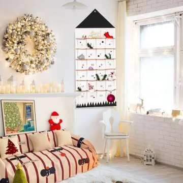 Reusable Christmas Advent Calendar with 24 Pockets