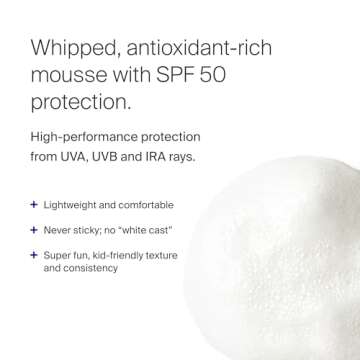 Supergoop! PLAY Body Mousse SPF 50 with Blue Sea Kale - 3 oz - Broad Spectrum Whipped Sunscreen for ...