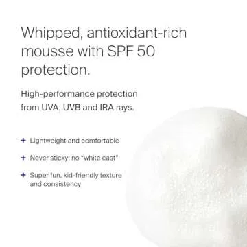 Supergoop! PLAY Body Mousse SPF 50 with Blue Sea Kale - 3 oz - Broad Spectrum Whipped Sunscreen for ...